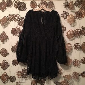 Free People Lace Mini Dress Size M